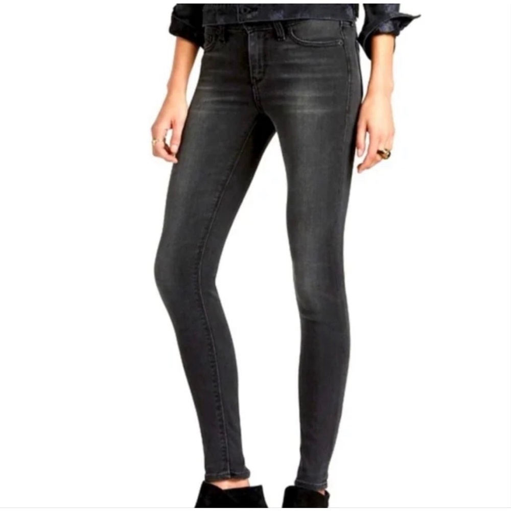 Lucky Brand soft black denim leggings size 4